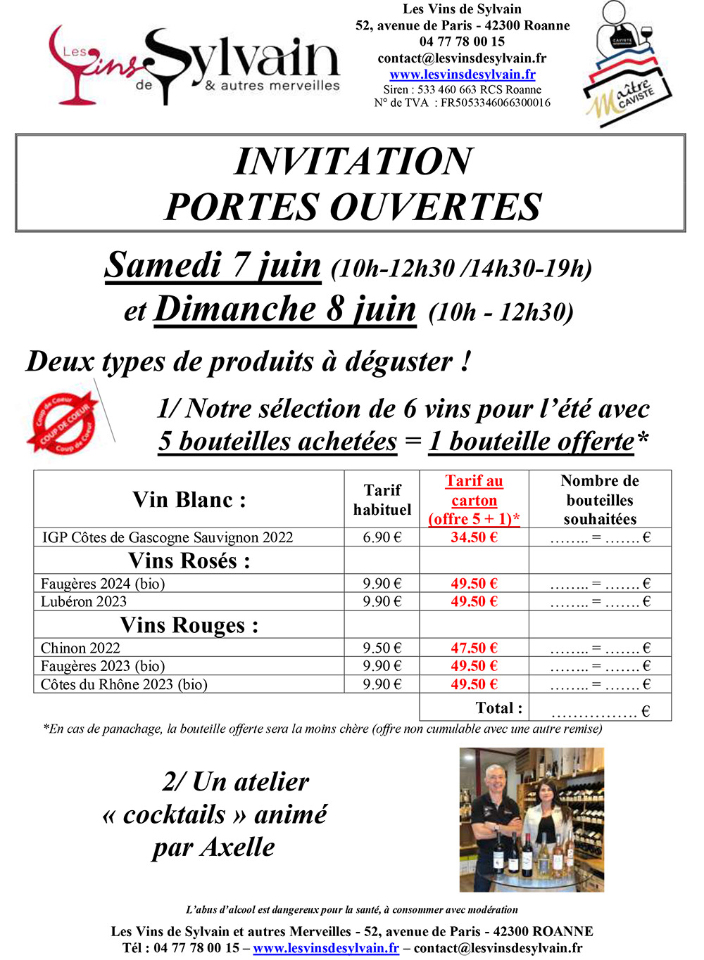 invitation week end portes ouvertes 7 et 8 juin 1
